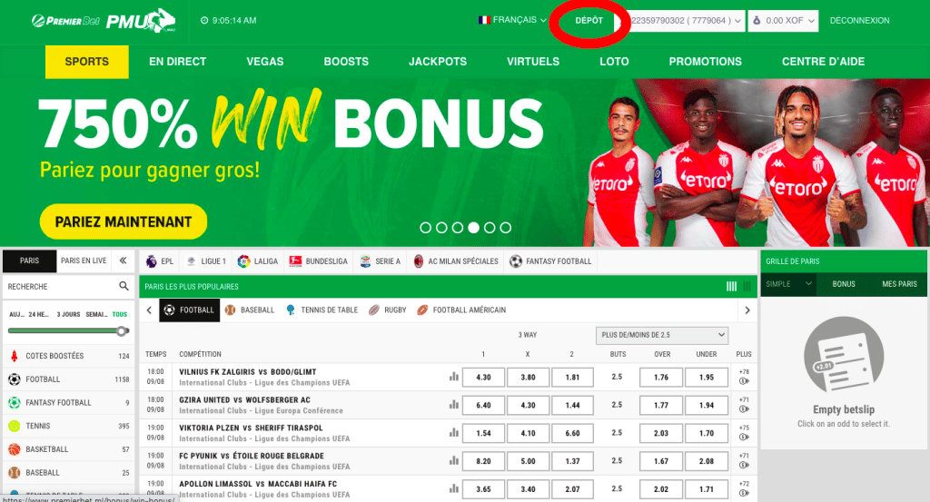 FirstBet PMU Deposito
