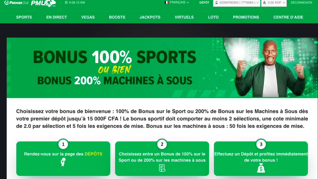 Goditi il premio per la registrazione PremierBet